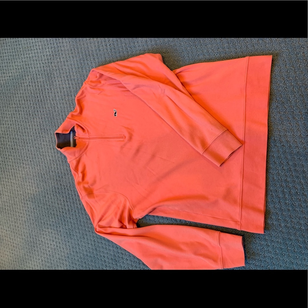 Vinyard Vines Coral Quarter Zip Small